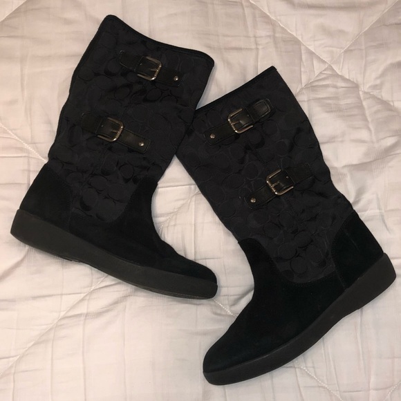 BRAND NEW WORN ONCE Coach Nikole Boots - Picture 1 of 5